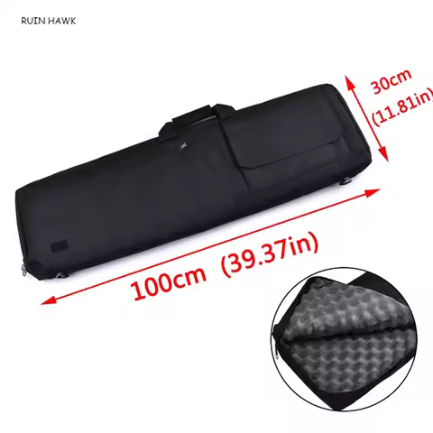 Outdoor Sports Tactical Rifle Bag 85cm 100cm Rifle Air Gun Leather Case Hunting Shooting Color Bulle