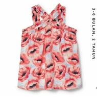 Crazy8 Top Orange Flower