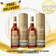 The GlenDronach Parliament 21 Years Single Malt Whisky 700ml (Bundle of 2)