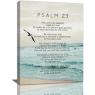 Psalm 23 Wall Art Psalm 23 Canvas Wall Decor Scripture Bible Verse Prints Painting Christian Religou