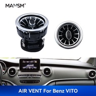 Interior Front Dashboard Air Condition AC Vent Outlet Turbo Trim For Mercedes Benz V Class EQV Vito 