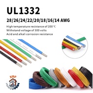 PTFE Wire UL1332 Wire 22/20/18/16/14 AWG Teflon Tin Plated High Temperature Wire High Temperature Ca