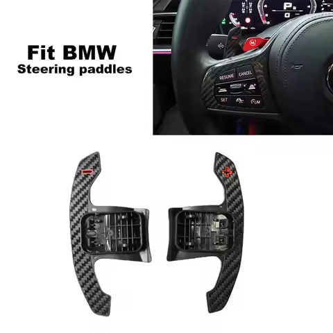 Carbon Fiber Steering wheel paddles Fit BMW 12 3 4 5 6 7 8 series X3 X4 X5 X6 X7 Z4 M3 M4 F10 F30 G3