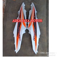 Body Samping Honda Beat Fi Warna Putih Striping Orange Tahun 2014 Nbh