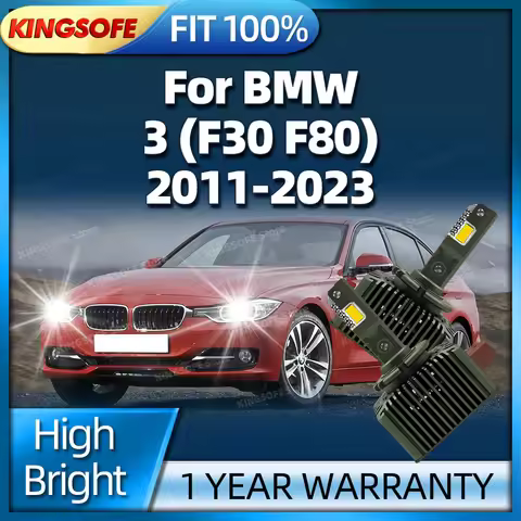 LED Headlights 1:1 Car Lamp Xenon D1S 50000LM Turbo Auto Bulbs For BMW 3 F30 F80 2011-2023 2012 2013