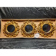 Gold Wall Mirror Set 3 Pcs Wall Decor Mirror Wall Mirror Decorative Mirror