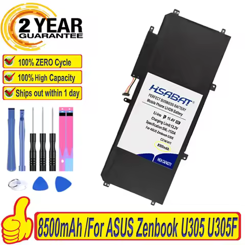 Top Brand 100% New 8500mAh C31N1411 Battery for ASUS Zenbook U305 U305F U305FA U305CA UX305 UX305CA 
