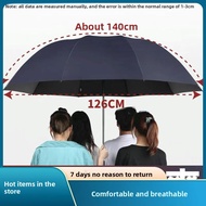 Increase the umbrella canopy Umbrella Diameter125cm Three-person Business Umbrella Rainproof and Sun