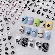 Cat Stickers Nail Stickers Cat Back Adhesive Nail Stickers Small cat decoration stickers