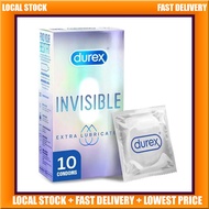 Durex Invisible Extra Sensitve Extra Thin Condoms 10's [For man] Thinnest, Regular size 52mm (Safety