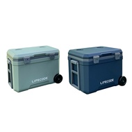 [特價]LIFECODE 冰島-拉輪式45L保冰桶/保溫箱-附2個冰磚 2色可選海軍藍