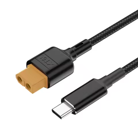 XT60 To Type-C Adapter Line PD2.0 100W 20V 5A Aircraft Model Power Line 50cm/100cm Aircraft Parts fo