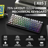 ATTACK SHARK X85 Wireless Mechanical Keyboard 82 Keys Tri-Mode RGB Hot-Swap Knob