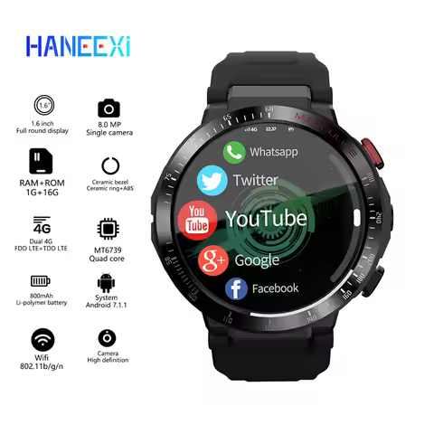 best selling 4G Smart Watch Phone 1.6Inch Full Touch hd Camera Music mp3 mp4 Video call Heart Rate W
