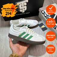 [CHÍNH HÃNG] Giày thể thao ADIDAS VL COURT 2.0 OFF WHITE COLLEGIATE GREEN JH5061 Full Box Tag Auth