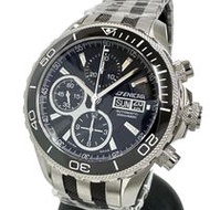 3268.51 ENICAR/英納格 未使用 計時碼錶 腕錶 不鏽鋼 自動 黑色錶盤 男式