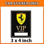 Ferrari VIP - Car Sticker