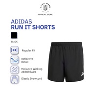 Adidas Run It Shorts IL7232 Men Sports Shorts Regular Fit 100% Polyester with Mesh Inner Briefs Runn