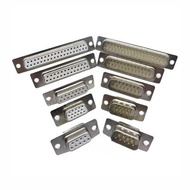 DB25 Male Head 25 Pins Gold Plated 2 Rows Solder Wire Connector