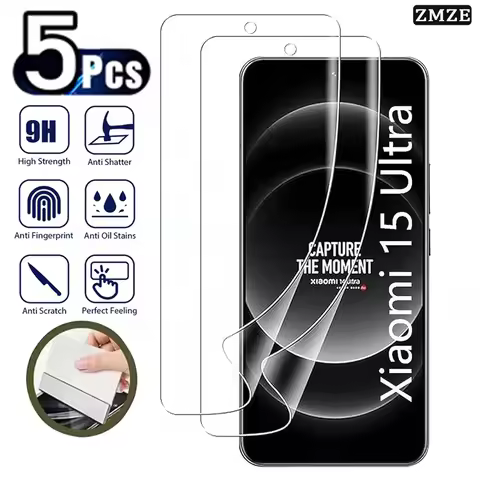 5PCS Soft Hydrogel Film for Xiaomi 15 14 13 Ultra 12 17 Pro Ultra Not Glass Screen Protector for Xia