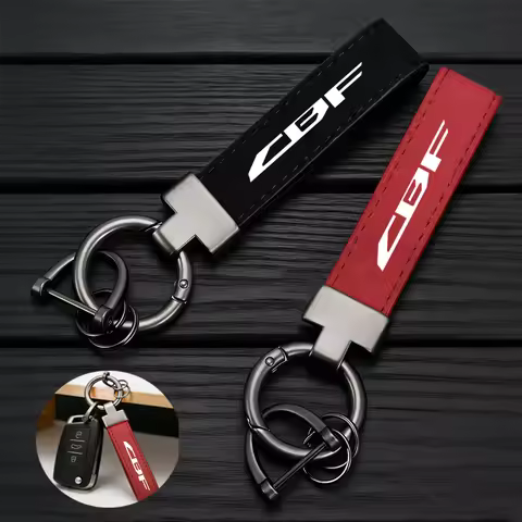 Motorcycle High-Grade Keyring Leather Suede Keychain For Honda CBF 125 150 250 500 600 600N 1000 SA 