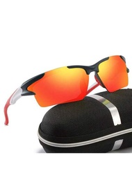 1件2024年型太陽眼鏡適用於馬拉松、運動、釣魚、跑步等活動