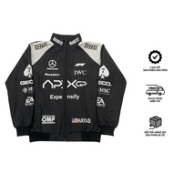 Jacket Racing sports umbrella in F1 APX GP 2 thick layers, 2 colors black and white