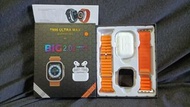 T900 ULTRA MAX  智能手錶+藍牙耳機套裝，雙錶帶+無線充電盤，心率,血壓: 計步,手錶拍照,找手機