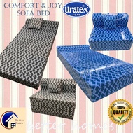 Comfort &amp; Joy by URATEX Sofa Bed (bed mode and Sit mode) with PILLOW URATEX legit Uratex !!!