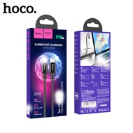 Cáp sạc nhanh Hoco X14 TypeC to TypeC 60W / Type-C to Lightning PD 20W dài 1M / 2M (Đen) - Phụ Kiện