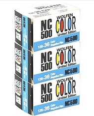 Original Wolfen (Orwo) NC500 Colour Small Film 400 ASA 3 x 36 Shots Pack of 3 Made in Germany