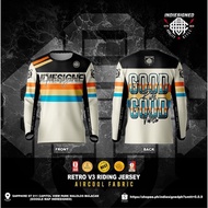 INDIE RETRO V3 (AIRCOOL FABRIC) Motorcycle Riding Jersey Long Sleeves/Bike Jersey Longsleeve Jersey 