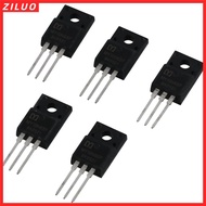 ZILUO 5pcs MOS Field-Effect Transistor, 10N65F 650V Mosfet, N-Channel 10A Black TO-220F MOSFET Trans
