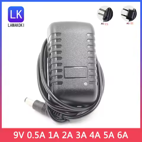 1PCS AC / DC Adapter DC 9V 0.5A 1A 2A 3A 4A 5A 6A AC 100-240V Converter power Adapter 9 V Volt 1000M