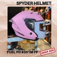 Spyder FUEL pd 9301m fp matte nude pink dual visor helmet ripple