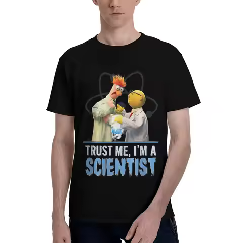 Disney The Muppets Trust Me I'm A Scientist Bunsen Beaker Men's Vintage Tee Shirt Short Sleeve Pure 