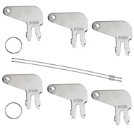 6PCS 8H5306 Cat Disconnect cat Keys for Caterpillar CAT Heavy Equipment Battery Disconnect and Older