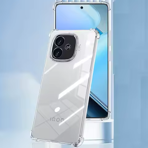 Anti-Falling Case For Vivo IQOO Z9 Turbo 6.78" 2024 V2352A Soft Silicone TPU Original Shockproof Bac