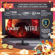 Acer Nitro KG251Q X0 24.5" FHD (1920 x 1080) 0.5ms 200Hz VA Gaming Monitor (HDMI,DP)