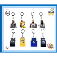 One-Piece Drop Shipping Kobe, Curry, LeBron, Irving, Nick Young Basketball Star Jersey Keychain Back
