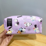日本 Kamio Mochi Mochi Panda 紫色皮革 筆袋