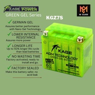 KAGE KGZ7S GREEN GEL BATTERY FOR CLICK XR150L RAIDER 150fi NOEMAX AN90 STEP 125 SNIPER 125 MIO