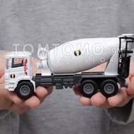 Tomtomo Mixer Truck M Truk Molen Semen Construction Alat Berat Diecast Besi Miniatur Mobil Mobilan Konstruksi Kado Ultah Anak Cowok Laki Laki