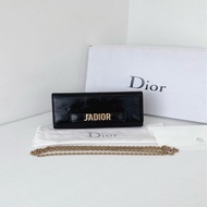 Dior 迪奧💜 黑色金扣油蠟皮Jadior斜背包💗 99新✨ 尺寸21*11*3