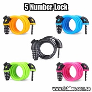 Anti Theft Bicycle Escooter 5 Number Lock