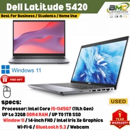 DELL LATITUDE LAPTOP 7420/5420/5410/5520/5510 (1 YEAR WARRANTY T&C) Core i5/i7 - 10th/11th/12th/13TH