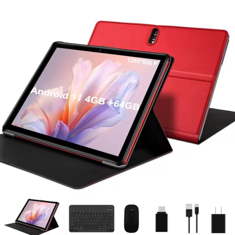 JUSYEA J5 10.1" Android 11 Tablet 4GB RAM 64GB ROM Octa-Core Processor Type-C Dual Camera 8000mAh Ba