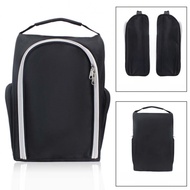 Waterproof Canvas Shoe Bag Black Gray 24x15x36cm for Multiple Shoe Sizes