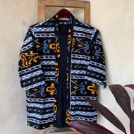 Kimono Etnik Tenun Songket Outer Cardigan Tenun Kimono Wolv Outer Tenun Troso Outerwear Etnik Casual
