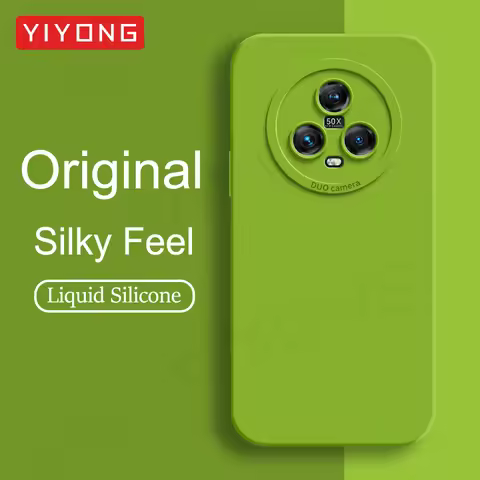 For Magic5 Pro Case YIYONG Original Liquid Silicone TPU Soft Cover For Huawei Honor Magic 5 6 7 8 Ma